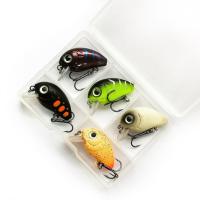 5Pcs Mini Crankbait เหยื่อตกปลา3Cm 2.05G ประดิษฐ์เหยื่อตกปลาแบบแข็งเหยื่อ