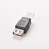 Laptop LAN Network Cable Ethernet Converter Plug JETTING PC Crystal Head RJ45 Male to USB 2.0 AF A Female Adapter Connector