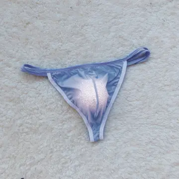 Sexy Men Flower Lace Crocet C String Underwear Bikini T Back G