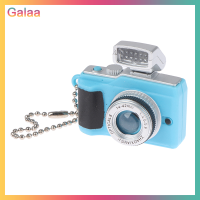 Galaa โมเดลกล้องดิจิตอลขนาดเล็ก1:12ของเล่นพวงกุญแจสำหรับตกแต่งไฟแฟลช LED