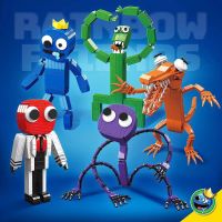 Rainbow Friends monster moc blue-green back room minifigure building blocks puzzle assembled toys Amazon cross-border distribution toys