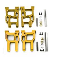 4Pcs Metal Front and Rear Swing Arm Suspension Arm Set for LC RACING PTG-2 PTG2 1/10 RC Car Upgrade Parts