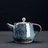 Exquisite Starry sky glaze tea pot,Chinese traditional landscape pattern tea pot Ceramic Flower Teapot Kettle