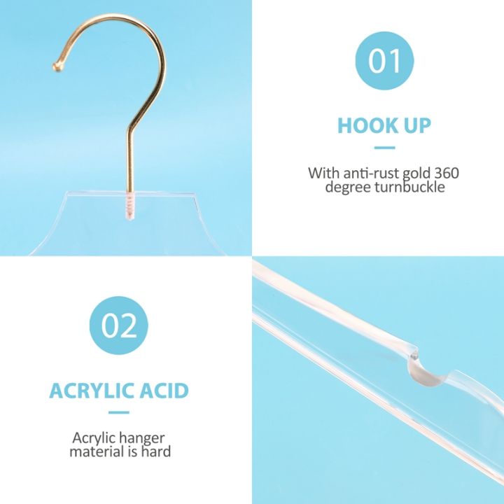 5-pcs-clear-acrylic-clothes-hanger-with-gold-hook-transparent-shirts-dress-hanger-with-notches-for-lady-kids