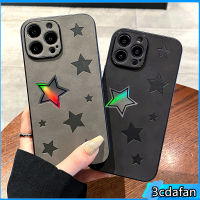 เคสโทรศัพท์ลายดาวเลเซอร์หนังหรูหราสำหรับ iPhone 14 13 12 11 Pro Max XS Max XR 7 8 Plus 14 Plus หนังนิ่มเคสโทรศัพท์กันกระแทกสำหรับ iPhone 12 13 Pro