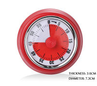 Magnetic Bottom Reminder Count Down Kitchen Timer Dial Cooking Timer Retro Mechanical Clockwork Digit Pointer Portable Clock