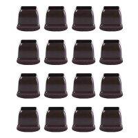 ✓ 48 Pcs Brown Silicone Chair Leg Floor Protectors Square Chair Leg Caps With Wrapped Felt Fit: 0.75 Inch-1.0 Inch