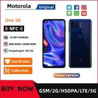 Motorola One One 5G 6.7 นิ้ว 4GB RAM 128GB ROM OCTA-CORE 48MP Quad Camera Fingerprint Android ปลดล็อคโทรศัพท์มือถือ