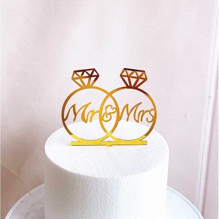 Wedding Cake Topper Mr. And Mrs. Celebration | Lazada PH