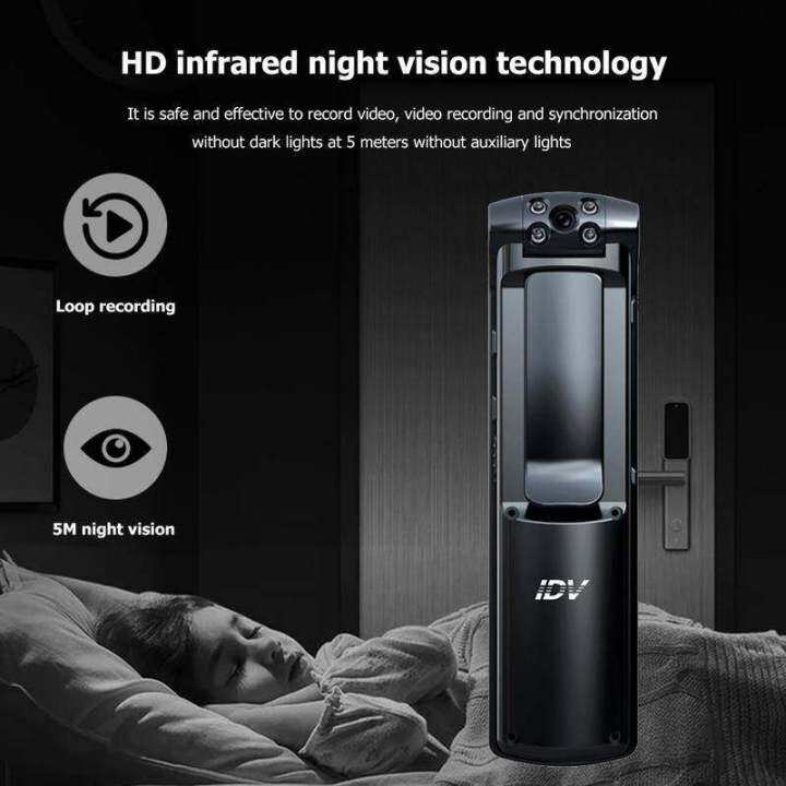 Idv-l01 Fhd 1080p Wifi Mini Dvr Camera Ir Night Vision Body Cam Voice 