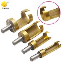 iho❁☎  4PCS Titanium Round Shank Plug Cutter Set 6-16mm Hole Wood Bit