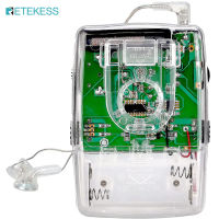 RETEKESS TR624 AM/FMโปร่งใสเครื่องเล่นวิทยุแบบพกพาสะดวก