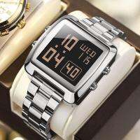 Official authentic European students electronic watch high-grade brand big dial noctilucent fashion square waterproof watch --nb230711۞