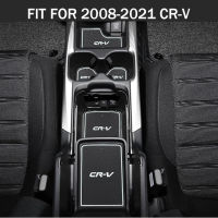 LCX ที่เก็บแผ่นปูตามช่องประตูรถ2008-2020 Honda CRV แผ่นรองร่องประตูเบาะถ้วยอัตโนมัติ Hiasan Interior กันน้ำกันฝุ่นอุปกรณ์เสริมแต่งรถไม่ใช่เสื่อกันลื่น