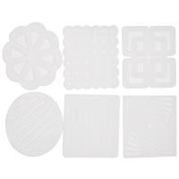 Irregular Coaster Resin Moulds,Coasters Casting Molds,Silicone Coaster Molds for Making Coasters,Cup Mat,Candle Holder