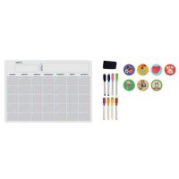 A3 Magnetic Monthly Weekly Planner Calendar Table Dry Erase Fridge Sticker Message Board