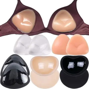 1pair Women’s Ultra-thin Silicone Bra Inserts, Push Up Breast Pads For  Low-cut Dress, Swimsuit
