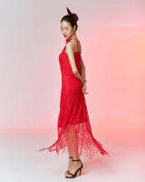 FINA MANDARIN DRESS - RED