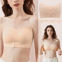 （A So Cute） Straplessfor ผู้หญิงที่มองไม่เห็น Tube Tops ไม่มีรอยต่อ BreathableWedding Brassiere Push Up Bras ชุดชั้นในหญิงเซ็กซี่