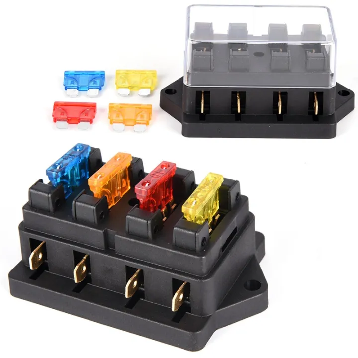 Car Vehicle Circuit Automotive Blade Car Fuse Accessory 4/6/8 Way Car Circuit Fuse Box Varied