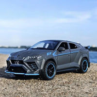 1:32 URUS Bison SUV Coupe รถโลหะผสมรุ่นเสียงและแสงจำลองรถตกแต่งคอลเลกชันของเล่นเด็ก Gift