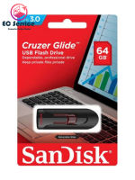 EC Service Flash Drive SANDISK CRUZER GLIDE (SDCZ600) USB 3.0 Black 64GB แฟรชไดร์ฟ USB 3.0 ขนาดความจุ 64GB สินค้าแท้ทุกชิ้น