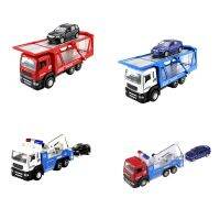 1:32 Die-cast Model Tow Truck Montessori Interactive Mini Car Toy with Lights and Sound Realistic Interactive Baby Car