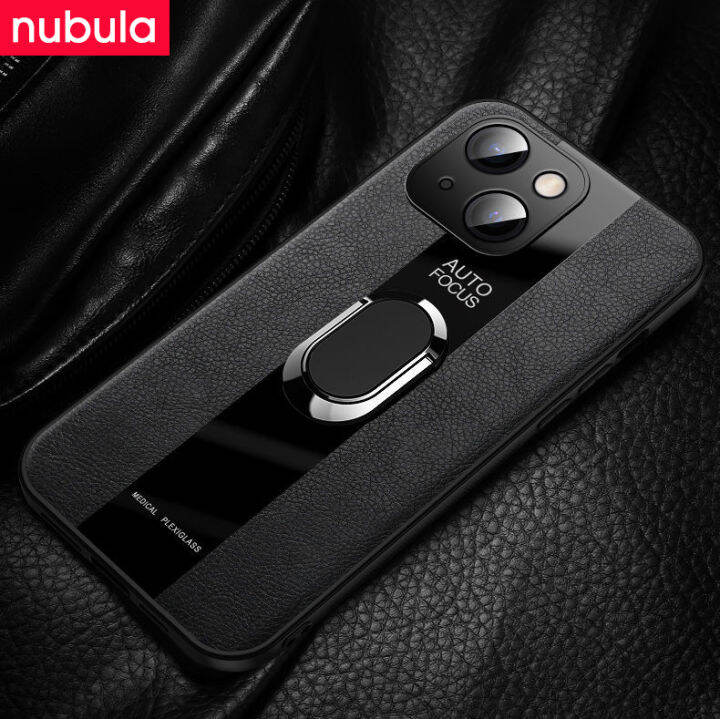 nubula-เคส-apple-iphone-14-pro-14-plus-เคส14pro-max-เคสหนัง-pu-ขอบนิ่มกันกระแทกฝาครอบหลัง-hp-iphone-14-pro-แป้นหูช้างสำหรับไอโฟนแม่เหล็กขาตั้งสายคล้องมือ14-pro-plus-pro-max