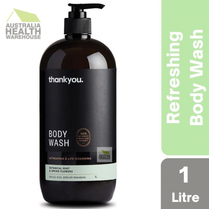 Thankyou Botanical Mint & Spring Flowers Body Wash 1 Litre Lazada
