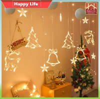 【Happy Life】ไฟคริสต์มาส  โคมไฟตกแต่งบ้าน  ไฟวันหยุด ไฟสร้างสรรค์เค้าโครงฉาก  ไฟ LED