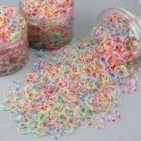 【hot】﹉❡  1000Pcs/Pack Colorful Disposable Silicone Rubber Bands Baby Elasticity Small Hair Band Ponytail Kids Scrunchies Accessories