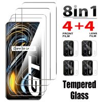 8in1 Tempered Glass For Realme GT NEO 2 5 3 2T 3T Q5 Pro 5G Camera Screen Protector For Realme 10 9 8 7 6 Pro 9I 8I Master Class