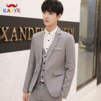 【M-5XL 7Colors】New Mens Korean Fashion Slim Jacket Casual Long Sleeve One Button Small Blazer