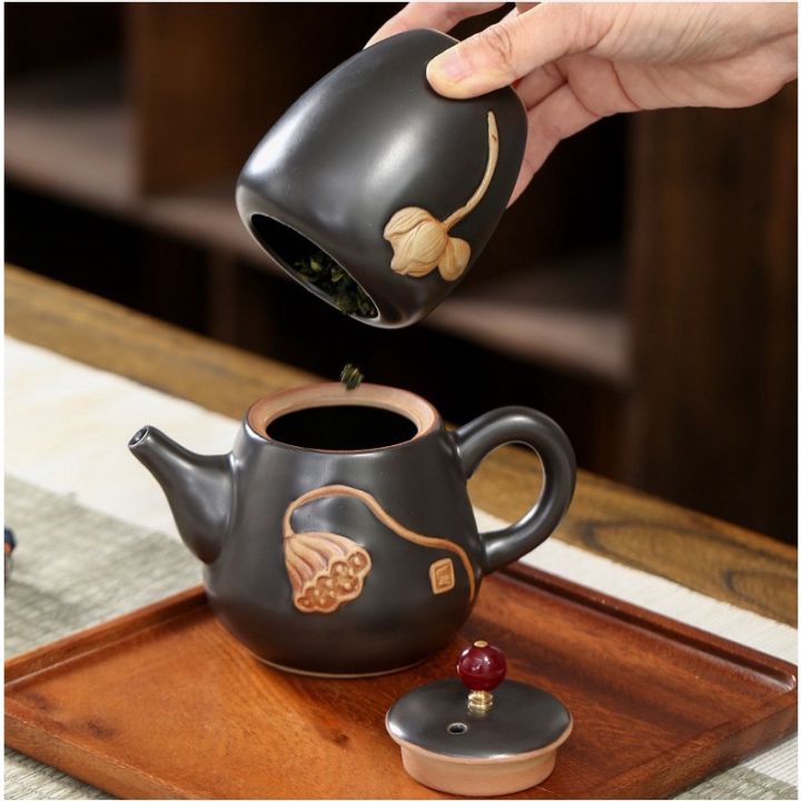 ชุดน้ำชาสโตนแวร์-ชุดกาน้ำชาเซรามิค-ชุดน้ำชา-ชุดถ้วยน้ำชา-ชุดชากังฟู-ชุดชงชากาแฟ-ชุดน้ำชาพรีเมียม-11ชิ้น-ชุด