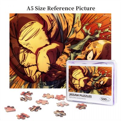 One Punch Man Saitama (4) Wooden Jigsaw Puzzle 500 Pieces Educational Toy Painting Art Decor Decompression toys 500pcs