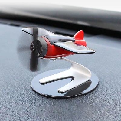 【DT】  hotCar Air Freshener Smell In The Styling Solar Airplane Model Center Console Decoration Auto Fragrance Air Fresheners