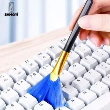 1pc Desktop Mini Broom And Keyboard Cleaning Brush