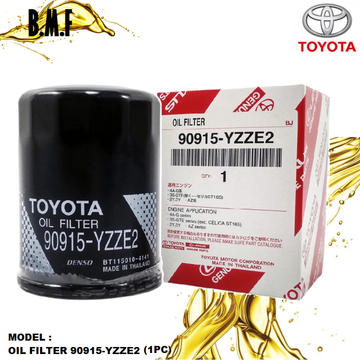 Original Toyota Oil Filter (90915-YZZE2) For Alphard Camry Vellfire ...