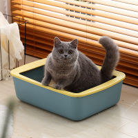 New semi-enclosed Toilet Bedpan Excrement Training Sand Litter Box Anti-Splash Dog Toilet Cat Dog Tray Cat Litter Box