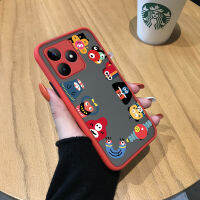 Case4you เคสสำหรับ Realme C53 Realme Narzo N53เคสมือถือดีไซน์ตัวการ์ตูน Sesame Street น่ารักเด็กชายเด็กหญิงน่ารักมีน้ำค้างแข็งโปร่งใสสัตว์แบบแข็งกันกระแทกฝาหลังแบบเต็มเคสป้องกันกล้อง