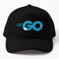 Golang Go Logo With Embedded Gopher Masc Baseball Cap Hat Casual Snapback Black Fish Casquette Boys Outdoor Mens Printed