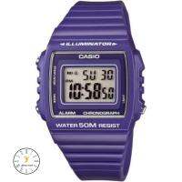 Casio Standard นาฬิกาข้อมือผู้หญิง สายเรซิ่น รุ่น W-215H-6AVDF - สีม่วง