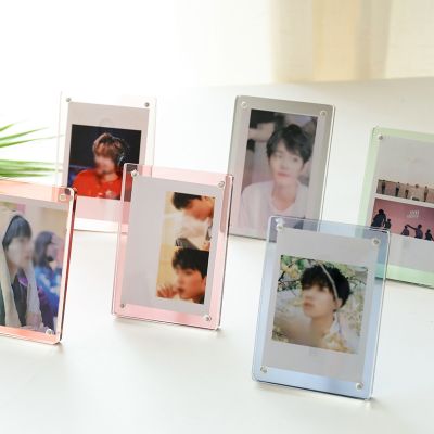 【CW】 Jelly Color 3 Inch Photocard Holder Photo Frame Display Desktop Decoration