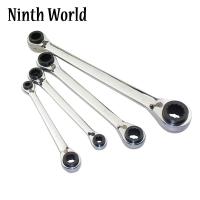 Kunci Pas Roda Gigi Ratchet 8-24Mm Kunci Pas Roda Gigi Torsi Kepala Ganda Alat Kunci Pas Kombinasi Ratchet Multifungsi