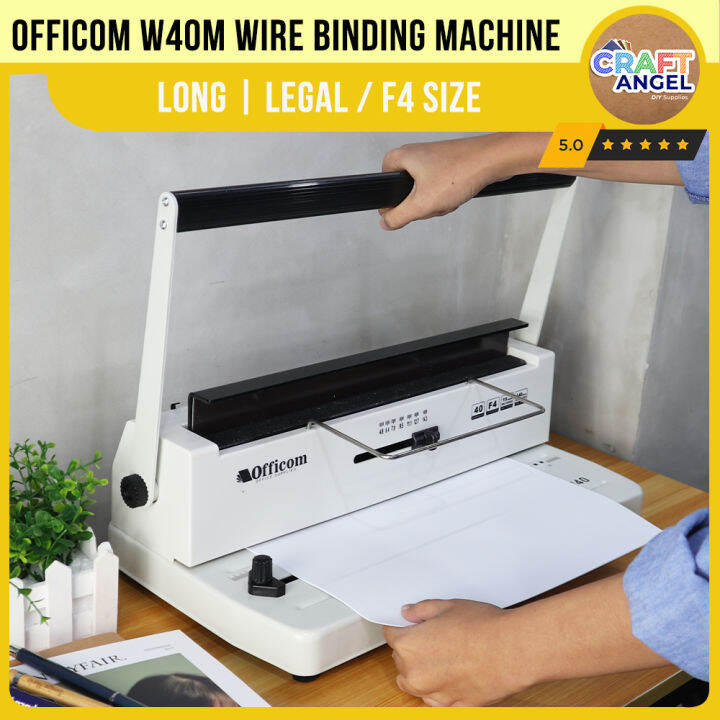 Wire Binding Machine (Long | Legal) Officom W40M F4 Size Heavy Duty ...