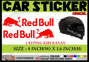 Redbull Stickers Set, Redbull Decals, Helmet Stickers, Easily Use