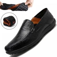 [Ready Stock] Kasut Lelaki Big Size Men Shoe Fashion Leather Shoes Non-Slip Rubber