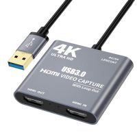 ✲ 4K 1080P USB 3.0 to HDMI-compatible Video Audio Game Capture Card With Loop Out Full 1080p 60 Record