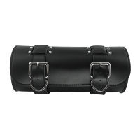 For Harley Sportster Chopper Bobber Cruiser Dyna Softail Saddlebag Leather Saddle Luggage PU Bags Front Fork Tool Bag toolbag