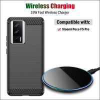 15W Qi Universal Fast Wireless Charger for Xiaomi Poco F5 Pro Phone Wireless Charging Pad with Charging Indicator Gift Case Car Chargers